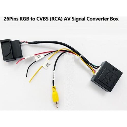 RGB To RCA/AV Converter/Decoder Box Adapter for VW Golf6/CC OEM Reverse/Rear View Camera