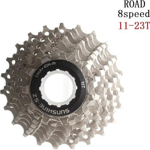 SUNSHINE-SZ 8s Cassette 11-23T Freewheel Road Bike Bicycle Parts 16s 24s 8Speed Sprocket Compatible for parts 2400 2300 Claris