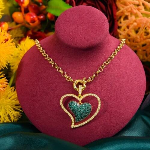 Missvikki Hiphop Cuban Links Heart Necklace Personalized Stackable Necklaces for women Wedding Party girlfriend Wife gifts