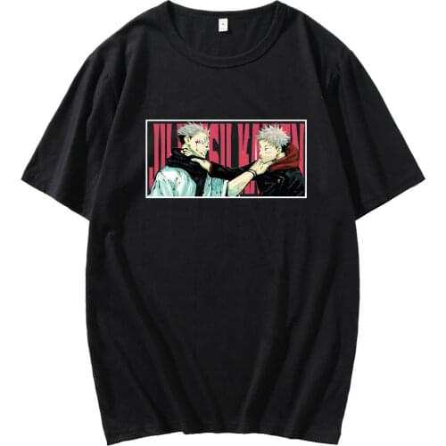 Funny Gojo Goku T-shirt Male Jiu-Jitsu Kaisen Japanese Anime Streetwear Mens T-shirt Summer Fashion casual mens short sleeve