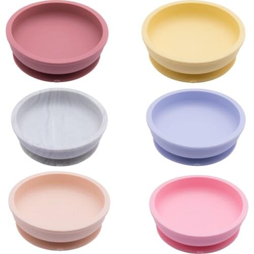 New Arrival Baby Silicone Sucker Bowl Baby Learning Dishes Non-Slip Tableware Baby Products Kids Feeding Bowls Food Grade