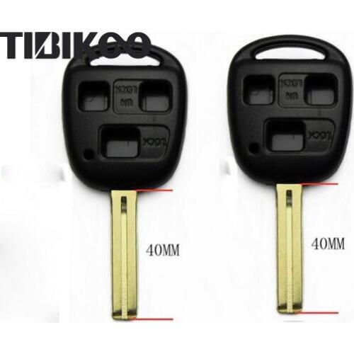 New Replacement Key Case For Toyota 3 Button Remote Key Shell TOY48 Short Blade 40MM