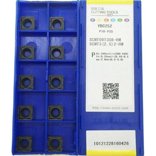 Original SCMT09T308-HM YBC252 Turning Inserts Milling Inserts Carbide Inserts