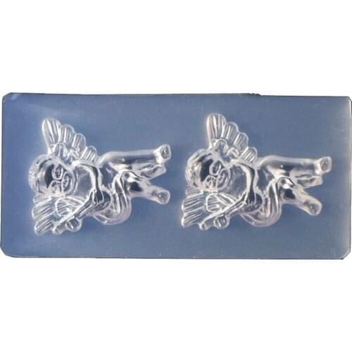 Angel Series Nail Sticker Ornaments Epoxy Resin Mold Nail Art Decorations Silicone Mould DIY Crafts Jewelry Casting Tools