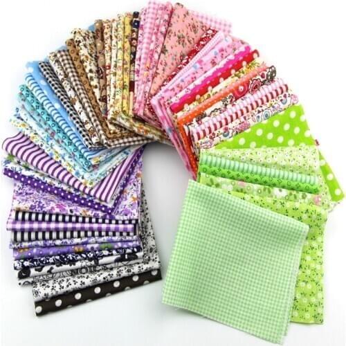 7pcs/Pack 24x25cm Thin Flower Children Fabric Cotton Printed Fabric Diy Handmade Patchwork Cloth Manual Lesson Materials