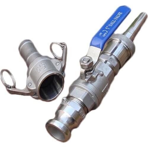 Universal Direct Fire Water Gun Sprinkler Stainless Steel Sprinkler Fast Connector Switch 2-inch High Pressure Flushing Sprinkle