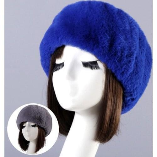 Women Winter Faux Fur Warmer Russian Cap For Girls Fashion Thick Fluffy Empty Top Russian Cap Autumn Earwarmer Outdoor Ski Hats