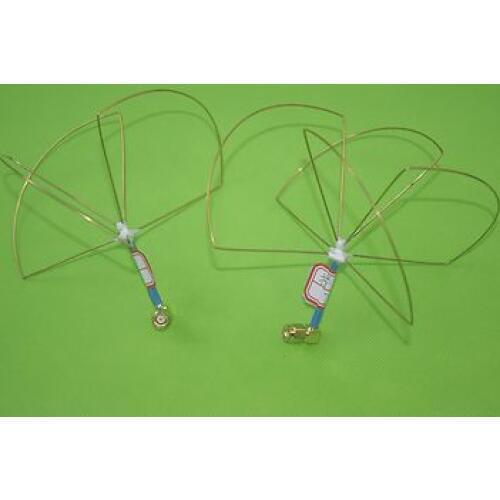 1.2G 3 4 Blades RP-SMA Clover Leaf Antenna & Skew Planar, Audio Video FPV TX RX