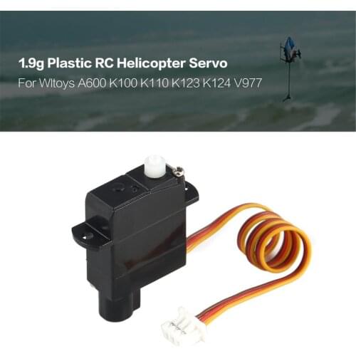 1.9g Plastic Servo for Wltoys XK A600 K100 K110 K123 K124 V977 V966 RC Helicopter Airplane Drone Model Toys Hobby Parts Accs