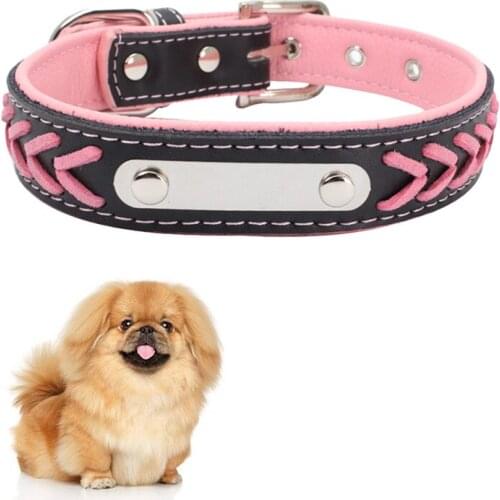 Legendog 1pc Pet Collar Leather Cute Personalized Dog Training Collar Cat Collar For Puppy Pet Products