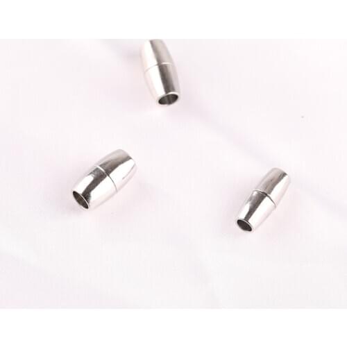 6pcs diy jewelry accessories beaded rope buckle leather rope material magnetic suction buckle bracelet necklace pendant buckle