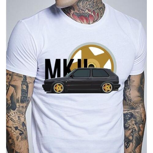 2019 Fashion Summer T-shirt Germany Classic Legend Car Golf Mk2 Wheels Tires Tees Casual Short Sleeve