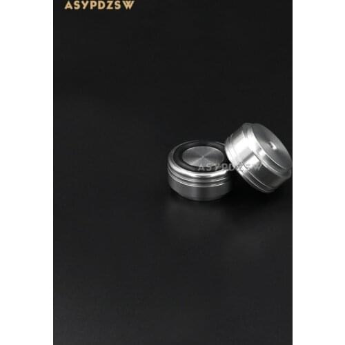 4PCS Aluminum silver 29*15 Audio amplifier speaker feet computer machine mats