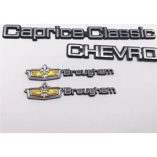 Custom Car Sticker For 1977-1990 Chevy Chevrolet Caprice Classic Brougham Trunk Emblem Badge Logo Script