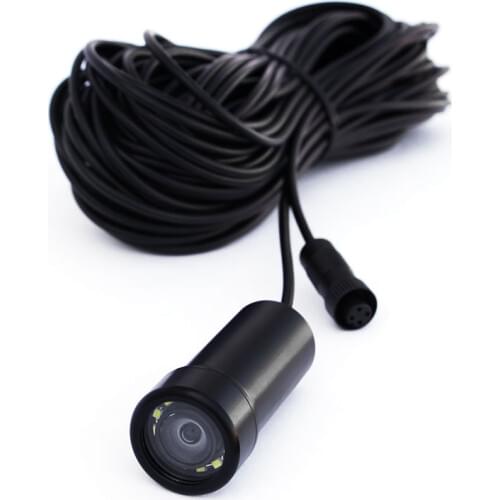 Free shipping 2MP Image Sensor 12pcs LED 90 degree Delrin housing CCTV color mini video camera HD night vision underwater camera