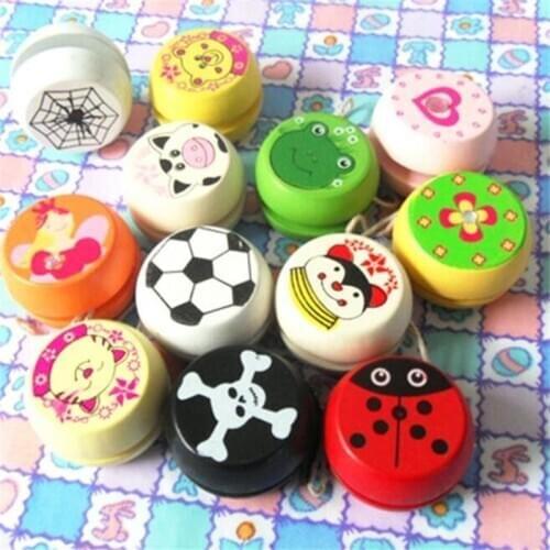 Wooden Yo-yo Personality Creative Building Personality Sports Hobby Classical Yoyo Toys For Children Christmas