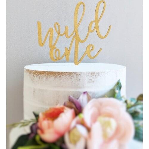 Wild One Cake Topper - Birthday Cake Topper wild one Birthday Party cake topper, For Child as a Gift ,Unique Cake Topper