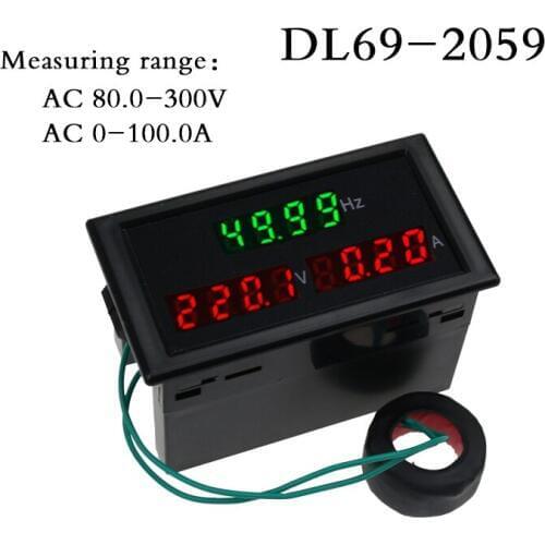 Dl69-2059 high quality multi-function combination table digital ac frequency table digital display ac voltmeter current meter he