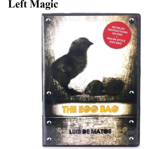 EMC The Egg Bag (DVD And Gimmick) - Magic Tricks Accessories Mentalism Stage Close Up Comedy Magia Toys Joke Classic