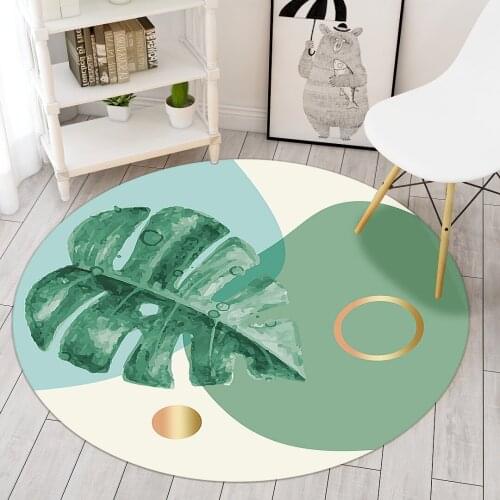 Carpet Computer Chair Swivel Chair Hanging Basket Floor Mat Nordic Ins Bedroom Living Room Cartoon Childrens Room Carpet Mat