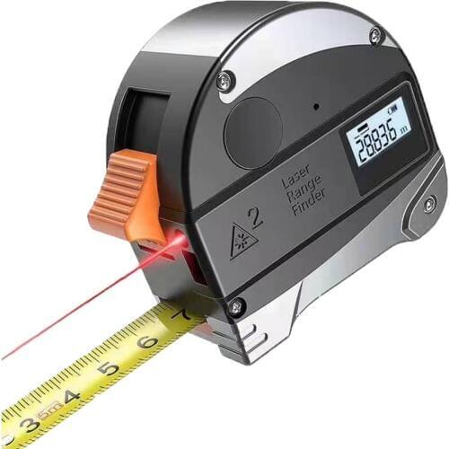 Free Shipping 30m Laser Rangefinder 5m Measuring Tape Roll Cord High Precision Laser Digital Tape Measuring Tool Distance Meter