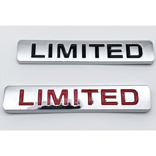 HOT 3D Black Red Limited Edition Metal Sticker Universal Car Auto Body Emblem Badge Sticker Decal Chrome Emblem Car Styling
