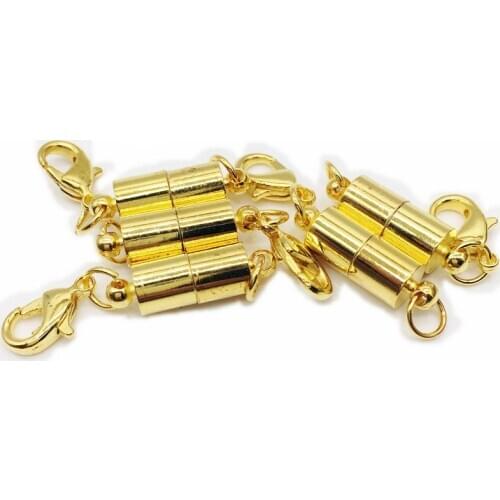 Fashion Jewelry Ree Shipping Wholesale Diy 20pcs Tone Magnetic Bracelet Necklace Clasps Link Lobster Clasps,fashion