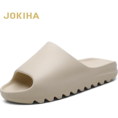 2020 New Arrival Mens Beach Slippers Beige Black Fashion Slippers Slides For Men Yez Slipper