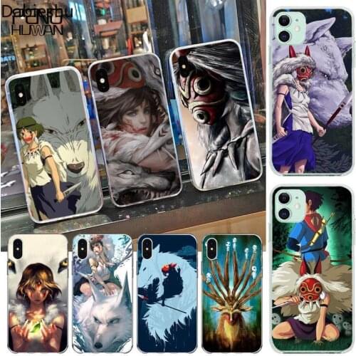 Japanese Anime Princess Mononoke Soft Phone Case Capa for iphone 12 pro max 11 pro XS MAX 8 7 6 6S Plus X 5S SE 2020 XR cover