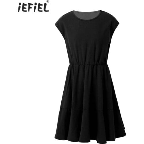 New Summer Girls Dress Cotton Solid Color Sleeveless Kids Princess Dress For Girls Casual Party Dresses Children Clothing 6-14Y