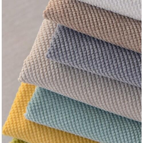 Solid Color Flannel Cloth Bonded Thick Pile Sofa Fabric Diy Pillow Case Cushion Material 45*145cm/pcs TJ1640