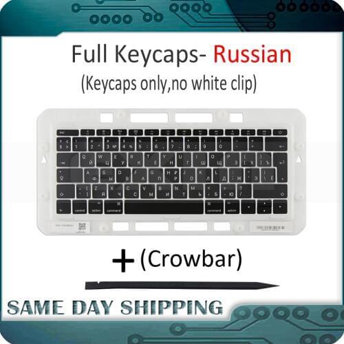 Genuine for Macbook Pro Retina 13" 15" A1706 A1707 A1708 Russian Russia RU Keyboard Keys Key Cap Keycaps Late 2016 Mid 2017