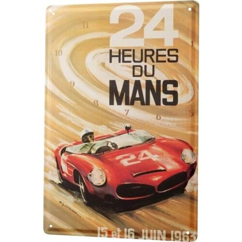 SINCE 2004 Tin Sign Metal Plate Decorative Sign Home Decor Plaques Vintage Car Le Mans 24-Hour Race