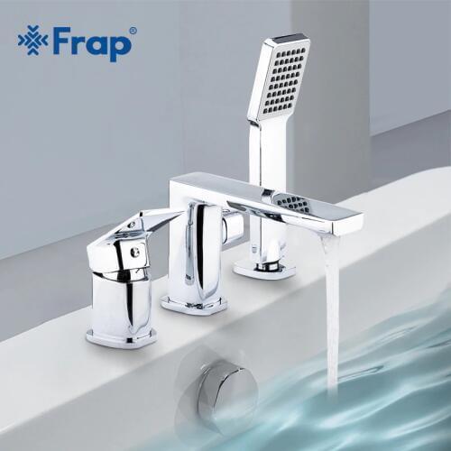 Frap Three-piece Bathtub Faucet Bathroom Shower Faucet Bath Shower Set Waterfall Bath Sink Faucet Water Mixer Taps F1134/F1146