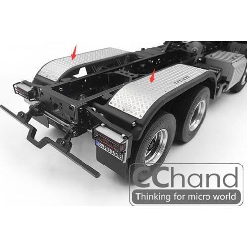 Tamiya Trucks Rear Fender Metal Decoration Plate Sets For 1/14 RC Toy Model Cars TAMIYA BENZZ Arocs Tipper Truck