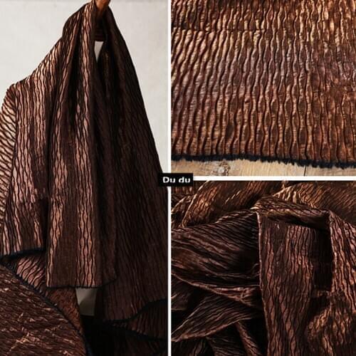 45*145cm Fold Texture Clothing Fabric Waves Type Geometric Pattern Shape Very little light Clothing Fabric DIY