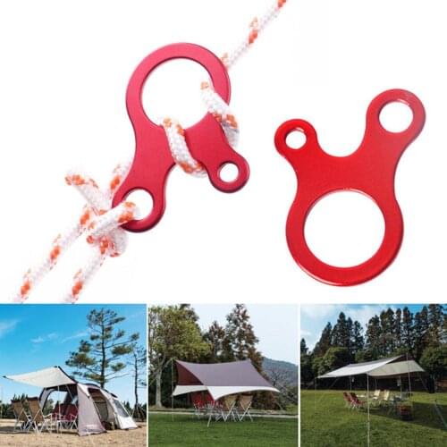 Outdoors Tent Rope Peanut Stopper Aluminum Alloy Rope Tensioner Camping Tent Guyline Cord Adjuster Camping Equipment Tents