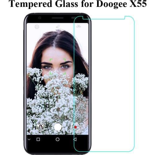 Doogee X55 Glass Screen Protector Front Films Explosion Proof Tempered Glass For Doogee X55 Mobile Phone Film 9H 2.5D