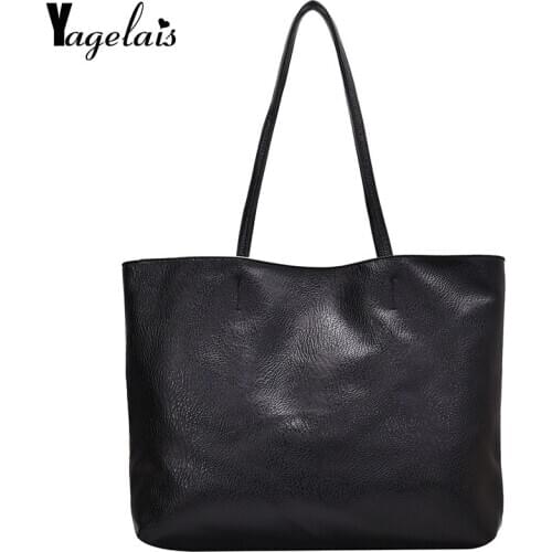 Soft PU Ladies Shoulder Bag High Quality Female Bag Luxury Womens Handbags Large-capacity Shopping Bags