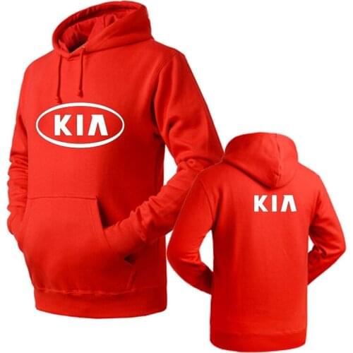 2021 Brand Clothing KIA logo Fashion pullover Hoodie New Casual Men Hoodies Sweatshirts Printed Pullover Hoodie Cotton