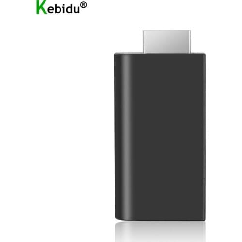 Kebidu PS2 to HDMI-compatible Audio Video Converter Adapter with 3.5mm Audio Output Supports All PS2 1W 3W 5W