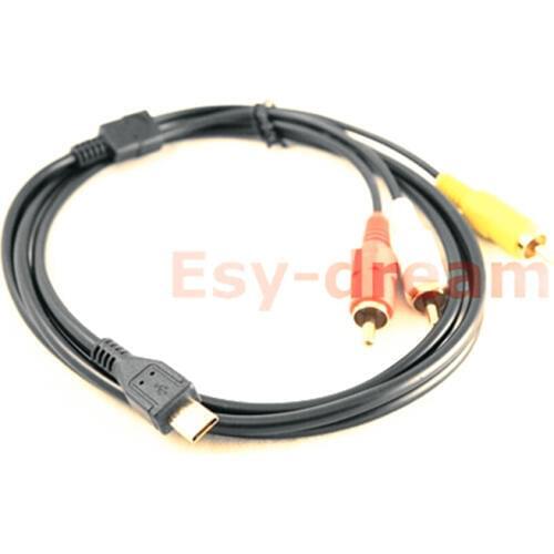 AV Audio Video Cable/Cord as VMCMD4 VMC-MD4 MD4 for TV Sony RX100II RX1R HX60 TX200 TX300 WX70 NEX3N NEX6L WX60 WX80 PM141