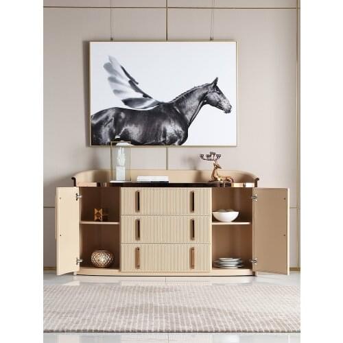 Baijia Huiyi light luxury storage marble living room wall postmodern simple SIDEBOARD cabinet q024