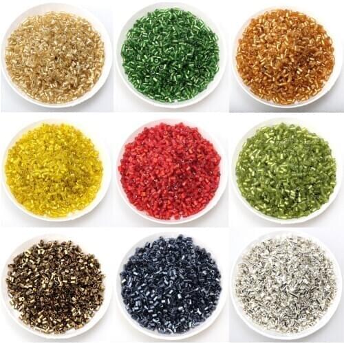 2 * 3mm bulk 20G Czech cylindrical glass seed needle beads, used for necklace bracelet glass beads, jewelry DIY production