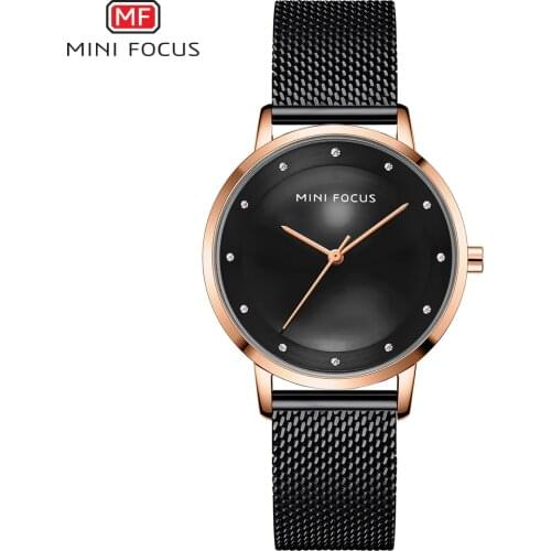 Mini focus Quartz Watch Women Fashion Luxury Brand Mesh Strap Waterproof Casual Lady Watches Rhinestones Dress Wristwatches