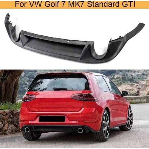 Car Black PP Rear bumper diffuser lip spoiler For Volkswagen VW Golf 7 MK7 standard And GTI 2017 2018