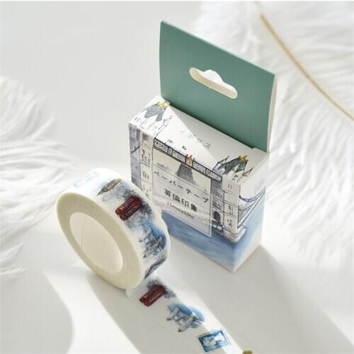 15MMx10M box tapes color Dividing Stickers border masking adhesive paper washi tape DIY Scrapbooking Hand account