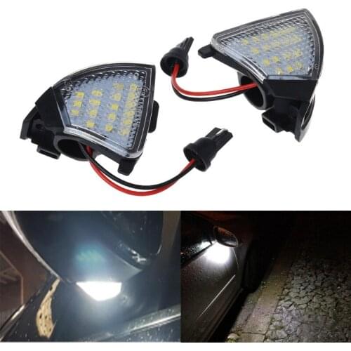 2PCS Suitable for Volkswagen Golf5 rearview mirror lights with LED illuminating ground lights VW Golf 5 Passat
