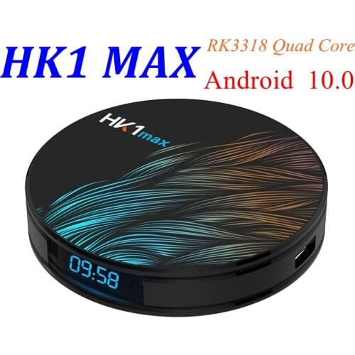 HK1 MAX Android 10.0 Smart TV BOX 4GB DDR3 32GB 64GB RK3318 Quad core 2.4G/5G Dual Wifi BT 4.1 USB 3.0 4K HD H.265 Media Player