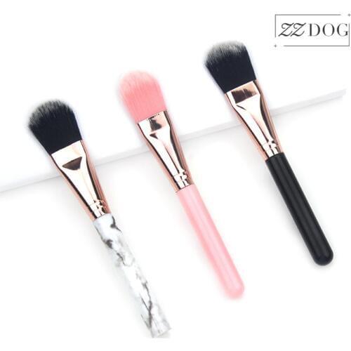 ZZDOG 1Pcs Professional Marble Theme Makeup Brushes Face Foundation Concealer Brush Fiber-Wool Cosmetic Beauty Tools For Mask